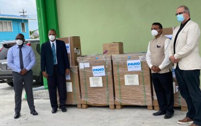 Indian Government gives Guyana 21 ventilators