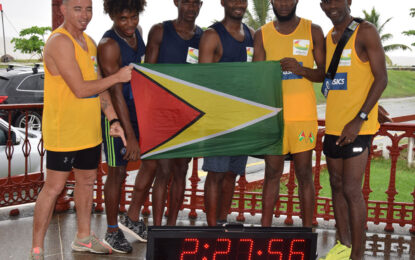 Team Guyana completes ASICS Marathon Relay