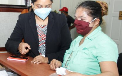 75,000 locally sewn masks delivered to Human Services Ministry – 72 persons employed