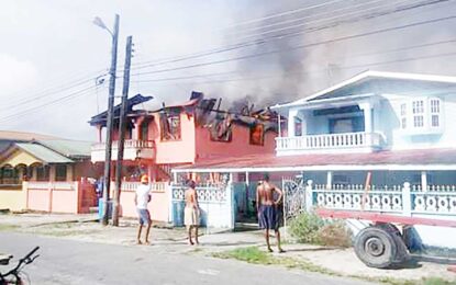 Home destroyed in Eccles blaze