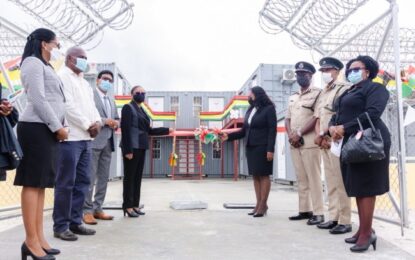 Container courtrooms to facilitate safer virtual hearings of cases and speedier trials