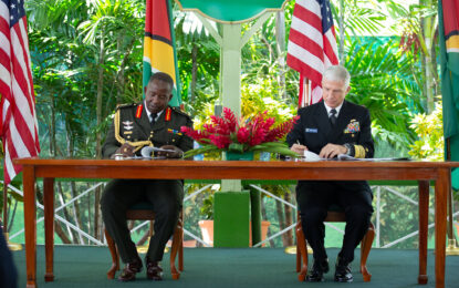 Guyana, U.S sign goods and servicing agreement
