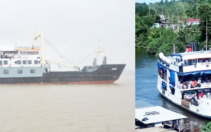 Hole in bow, engine failure, park recently renovated North West vessels -Emergency repairs ongoing