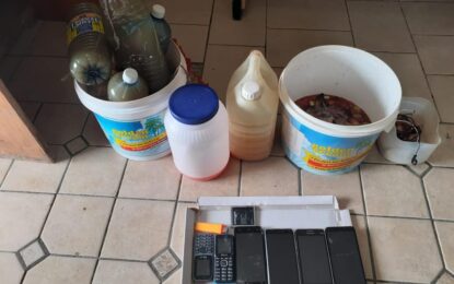 Contraband items found during Prisons’ search