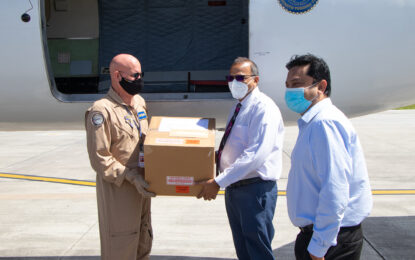 Guyana receives first batch of COVID-19 vaccines