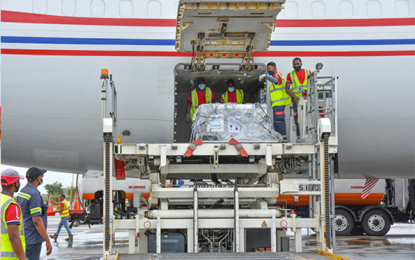 Guyana receives first shipment of COVID-19 vaccines from COVAX