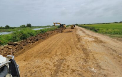 Works commence on G$328M asphalt road for MMA Scheme