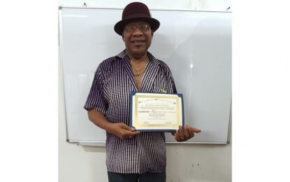 King of the steel pans… Guyanese musician, Rudy ‘Boyzie’ Bishop is a ‘Special Person’