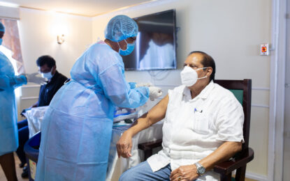 Govt., Opposition MPs receive initial COVID-19 jab