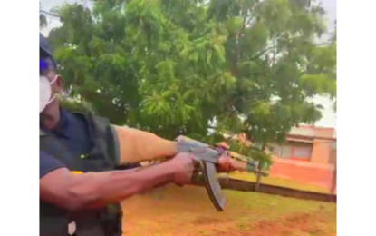 CANU rank caught on camera assaulting Lethem businessman with rifle