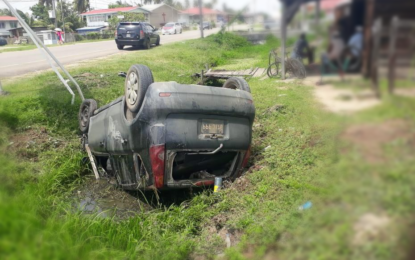 Car flips several times on Nigg Public Road, driver injured