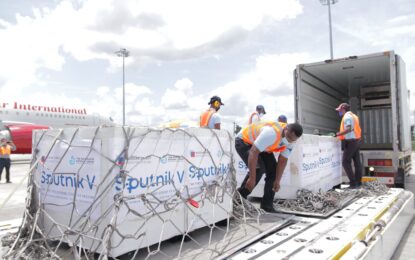 First batch of Russian COVID-19 vaccines arrives in Guyana