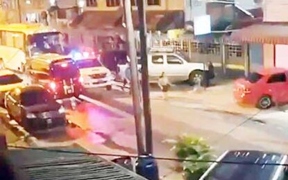 Sighting of COVID-19 bus causes partygoers to scatter