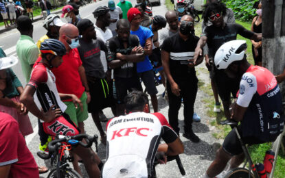 GCF National Championships Senior Road Race… No winner declared as race ends in protest; GCF to send video of finish to UCI for decision
