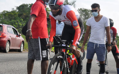 GCF 2021 National Championships – Time Trials… Raynauth Jeffery is Senior champ; 13 year-old Alex Leung (Junior/Juvenile); Suzanne Hamilton (Female) and Stephen Fernandes (Masters)