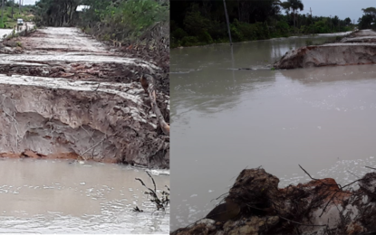 Tailings pond collapses in East Montgomery Mines, Region 10