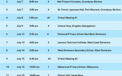 Exxon’s gas-to-energy public consultation at Umana Yana today