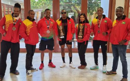 Respective Silver & Bronze medals for Campbell & Fung