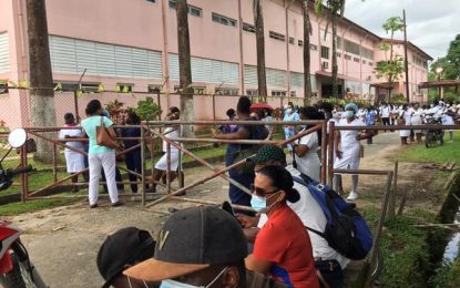 Unvaccinated Linden Hospital staff members locked out of compound