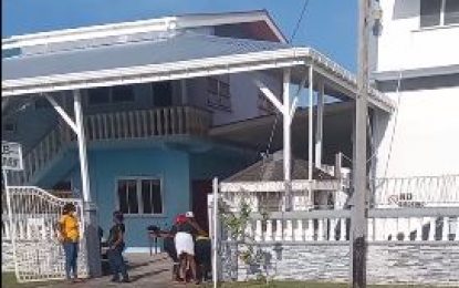 Elderly female security guard collapses and dies on the job