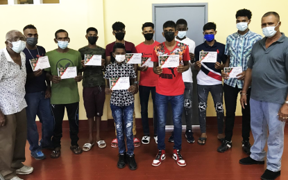 Ten Upper Corentyne cricketers receives Patron Educational grants as Dennis D’Andrade re-elected unopposed