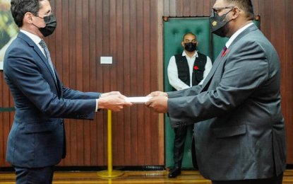 Pres Ali talks up investment with new Swiss Ambassador
