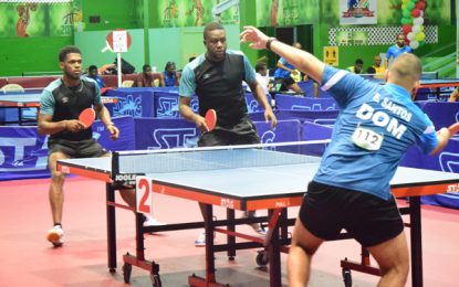 ITTF Panam C/Ships Team Guyana’s last shot