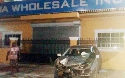 Driver injured after car slams into utility pole at Montrose