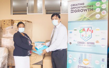 Canada-Guyana Chamber donates $77M worth of PPE to Health Ministry