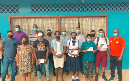BCB presents educational grants to ten West Berbice crickets under Brian Ramphal Educational Trust Fund