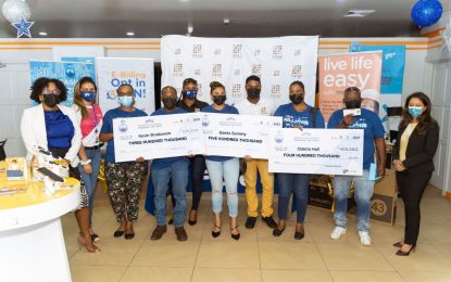 Five lucky GTT customers win big cash prizes & grocery vouchers