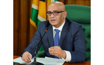 Jagdeo shifts responsibility for full coverage insurance from Exxon to EPA