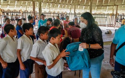 Human Services Minister leads team to Region 9 to distribute pension, bagpacks