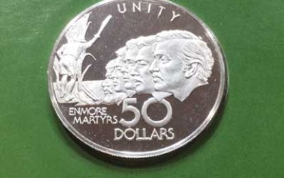 Guyana 1976 Enmore Martyrs coin sold for US$561.97