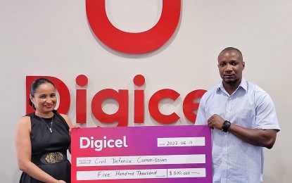Digicel Guyana donates $500,000 to storm-affected Bath Settlement residents