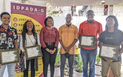 Five youths awarded cash grants from IDPADA-G to fund their businesses