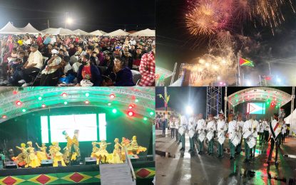 President Ali, others celebrate in downpour