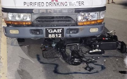 Electric biker killed by truck on Mandela Avenue