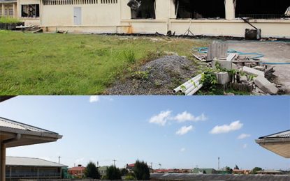 Local Govt. Ministry inks $69M contract to rebuild burnt wing of Diamond Secondary School