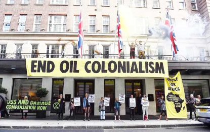 African Oil Conference in London…‘White’ protestors call for end to ‘Oil Colonialism’ in Africa