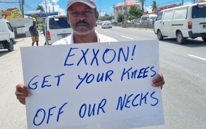 Protestors demand verification of Guyana’s discovered oil resources