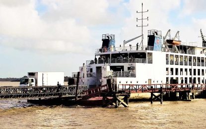 Ferry that runs Parika-Supenaam out of service for one month
