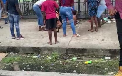 Cop shoots man in leg to save another