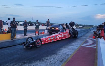 SHATTERED!  Bissessar’s rail car smashes 1320 strip record