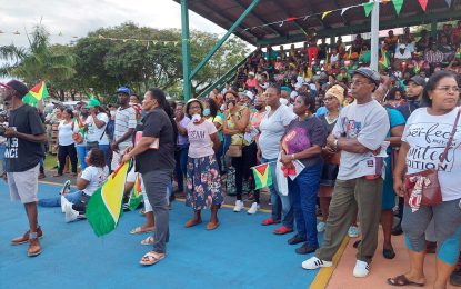 Hundreds of Opposition supporters flock Burnham Court to rally against high cost of living, corruption