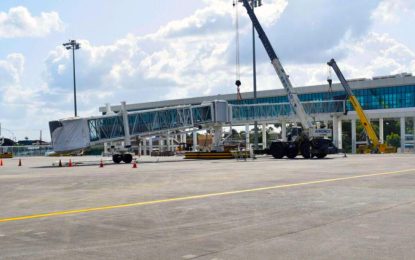 US$2M air bridges for CJIA arrive