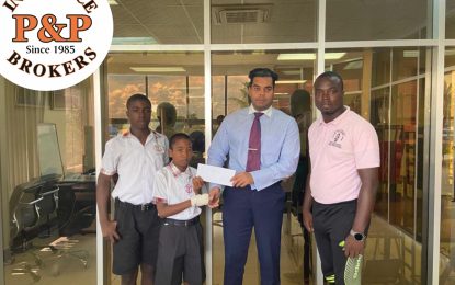 P&P Insurance Brokers assists West Ruimveldt’s football team