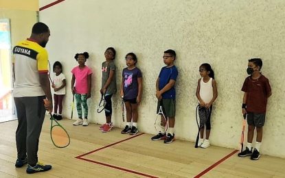 First day of Saturday Squash classes concludes at GT Club