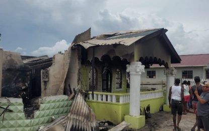 Fire razes house at Amelia’s Ward