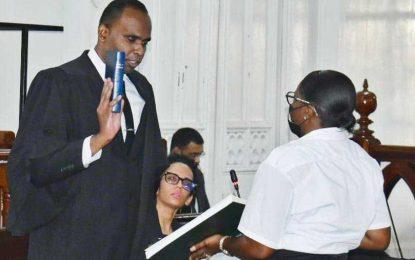 Crime Chief Wendell Blanhum admitted to local bar